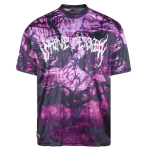 Violet Web Interlock Polyester Jersey